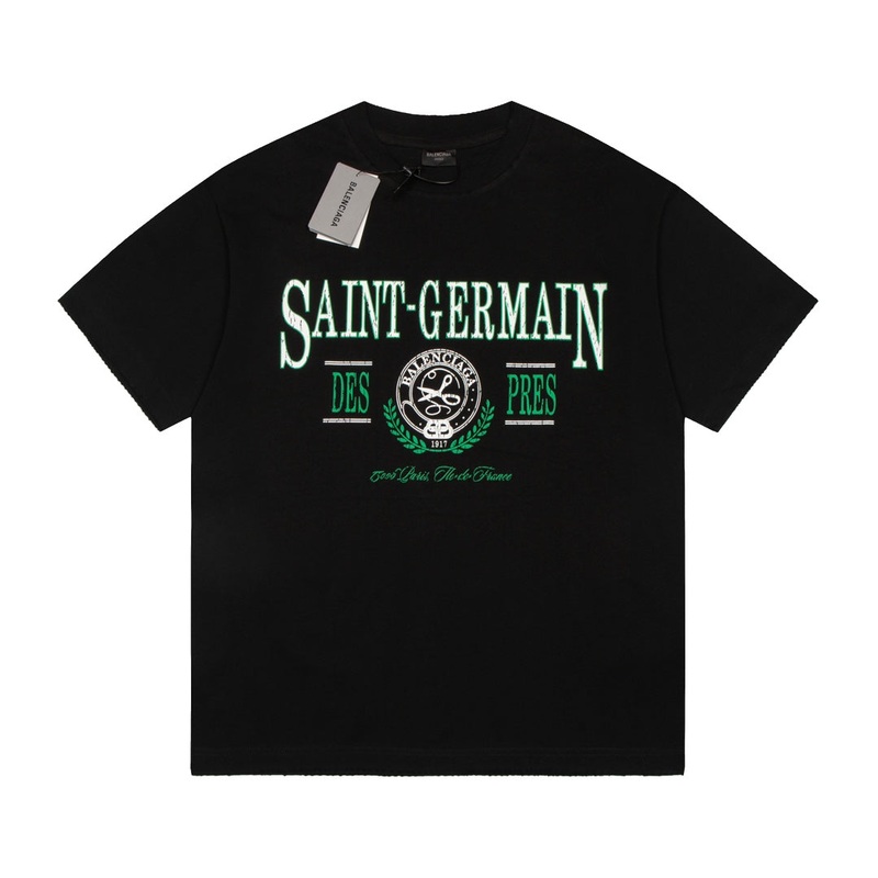 BALENCIAGA Oversized 1917 Scissor Fracture Distressed Print T-Shirt (XSL)