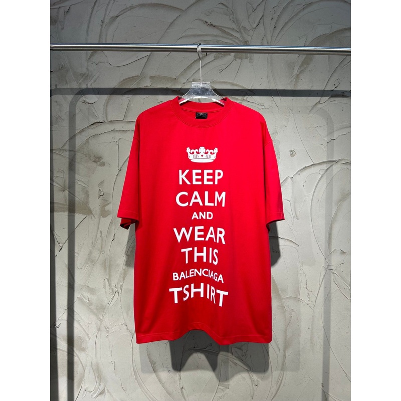 BALENCIAGA Oversized Crown Logo Print T-Shirt (XSL)