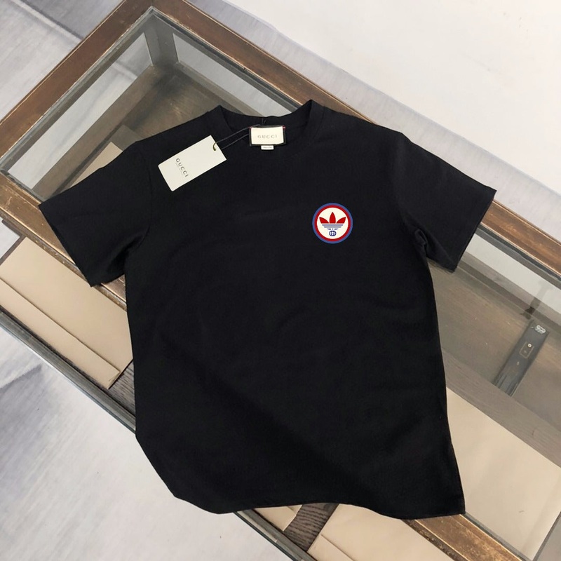 GUCCI Spring/Summer New Cotton Crewneck T-Shirt with Color Print (M3XL)