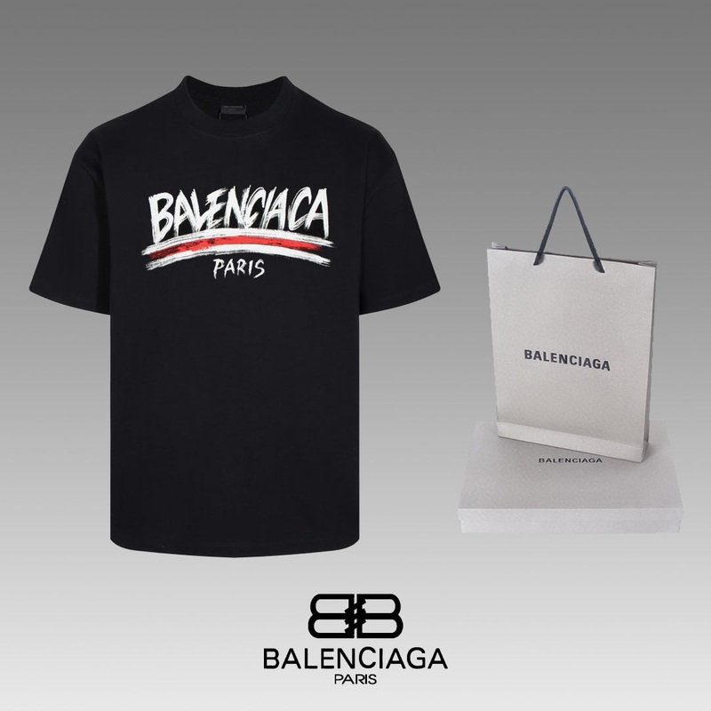 Balenciaga 24SS Classic Oversized T-Shirt  Premium Double-Spun Cotton (XSL)