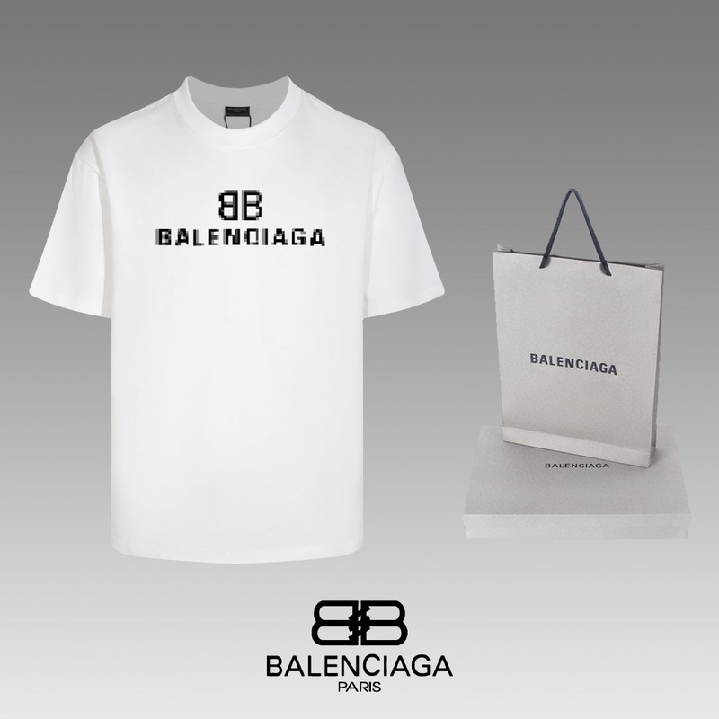 BALENCIAGA 24SS Classic Short-Sleeve T-Shirt  Black/White | Sizes XSL