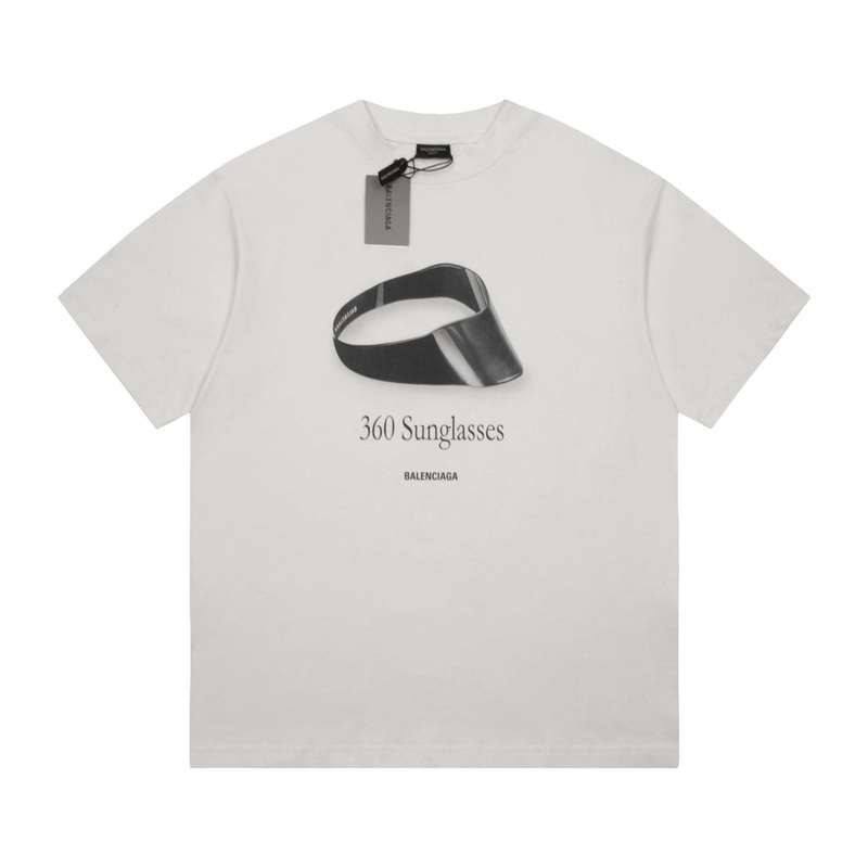 Balenciaga Futuristic Sunglasses Graphic Oversized Cotton T-Shirt Unisex XSL