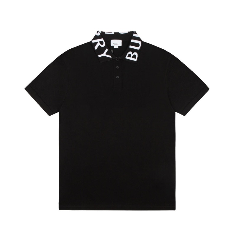 BURBERRY Mens Classic TB Jacquard Collar Polo Shirt  Black | Sizes M3XL