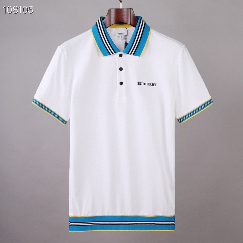 BURBERRY Mens Premium Logo Badge Polo Shirt 4 Colors | Sizes M2XL