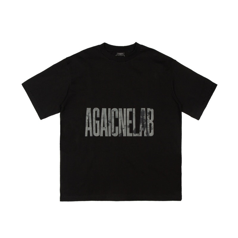 BALENCIAGA Cracked Reverse Logo Distressed T-Shirt  Unisex Oversized Fit | Sizes XSL