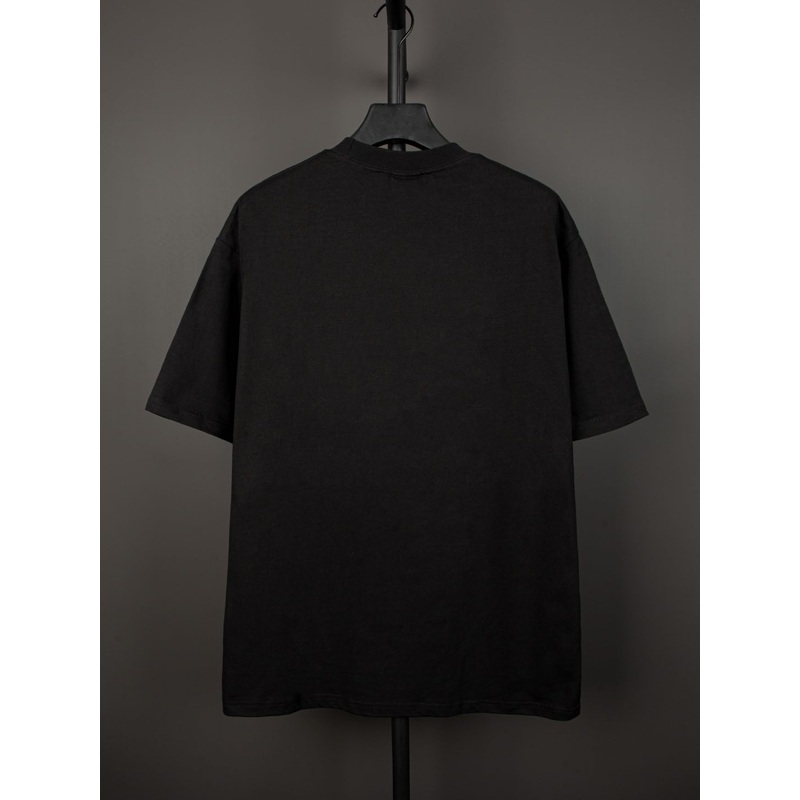 BALENCIAGA Embroidered Logo Brushed Cotton T-Shirt Unisex | Sizes 14