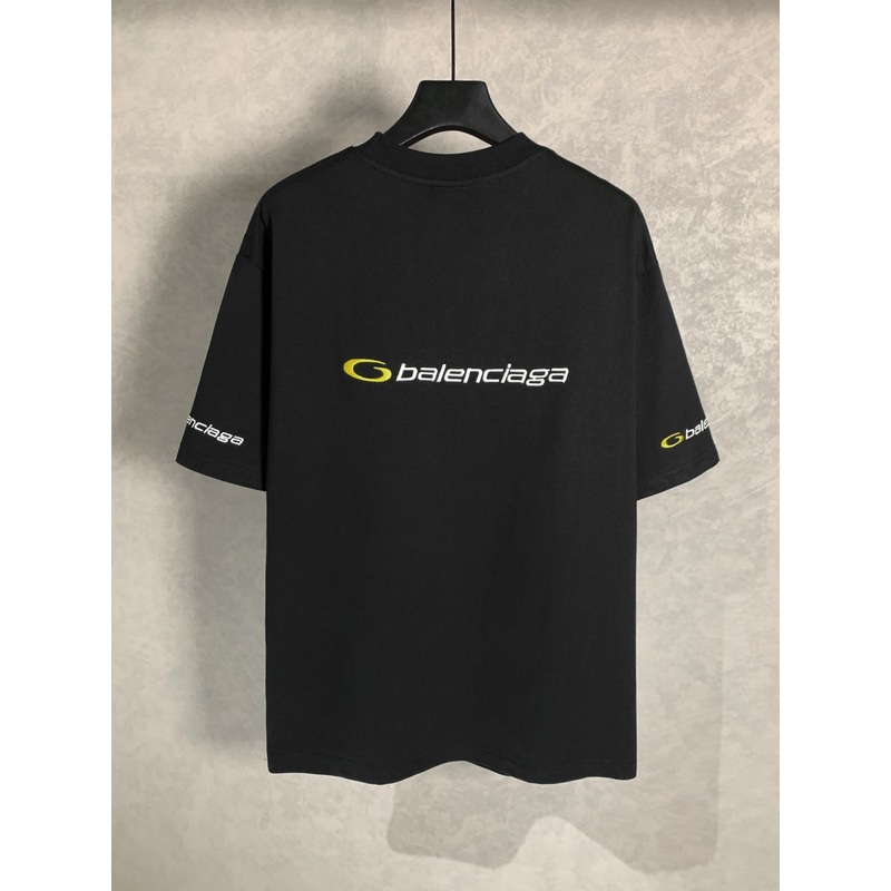 BALENCIAGA Logo Embroidered Cotton T-Shirt Unisex Oversized Fit | Sizes XSL