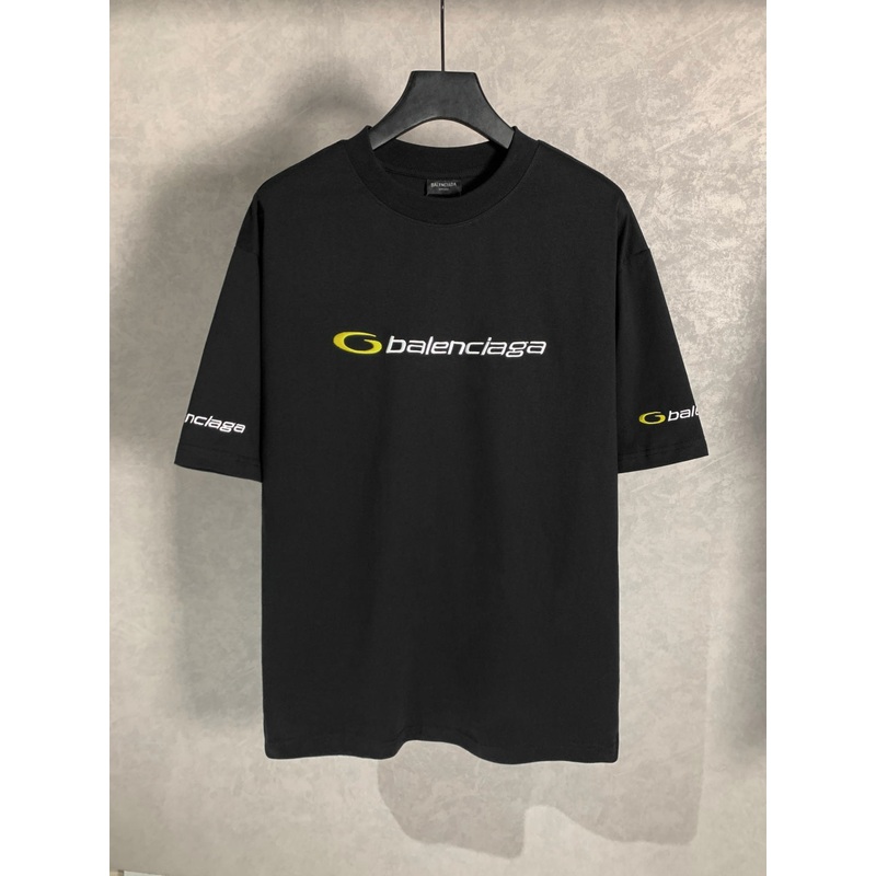 BALENCIAGA Logo Embroidered Cotton T-Shirt  Unisex Oversized Fit | Sizes XSL