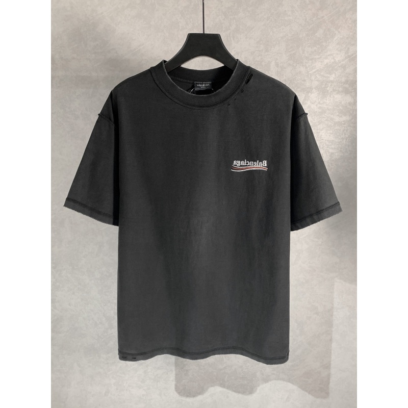 BALENCIAGA Reversible Coke Embroidered Distressed T-Shirt  Unisex | Sizes XSL