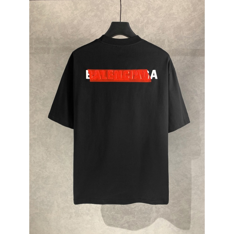 BALENCIAGA Tape Letter Embossed T-Shirt Unisex Relaxed Fit | Sizes XSL