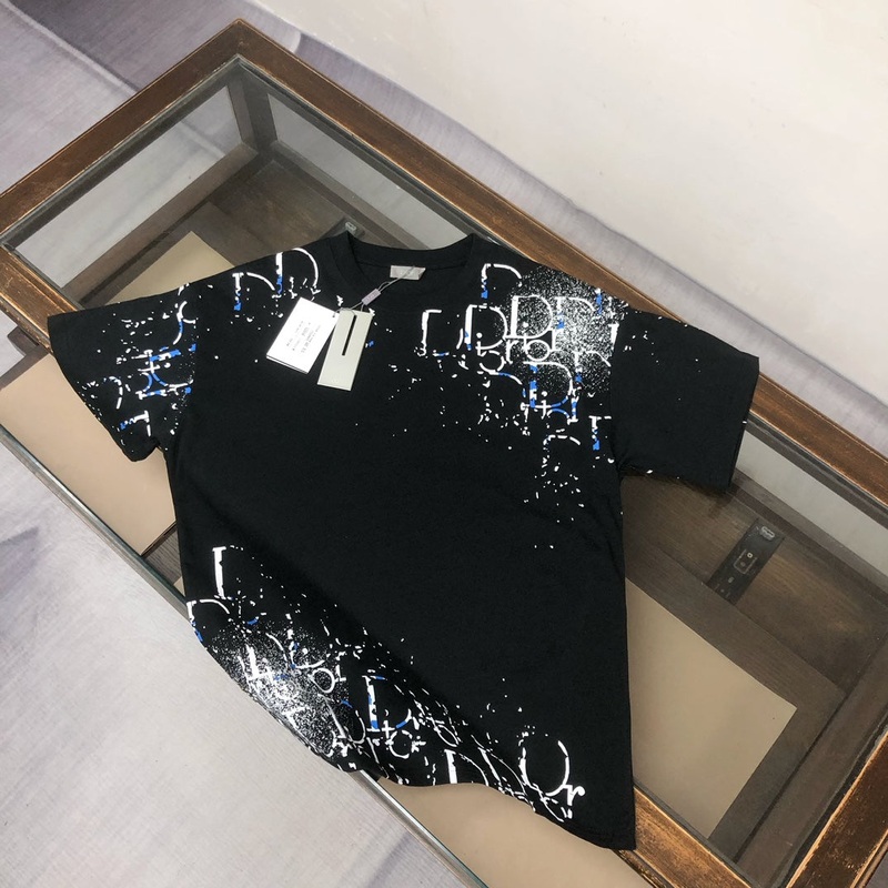 DIOR 25SS Exclusive Crewneck T-Shirt Black/White | Unisex | Sizes SXL
