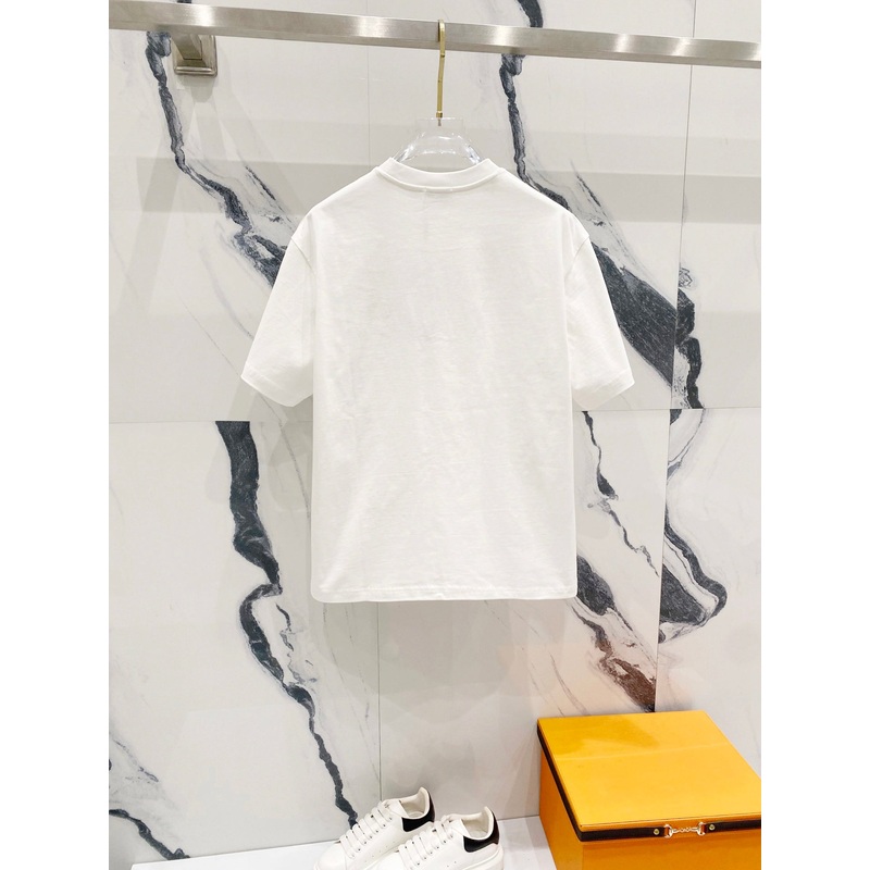 DIOR Embossed Logo Embroidery T-Shirt Black/White | Sizes SXL