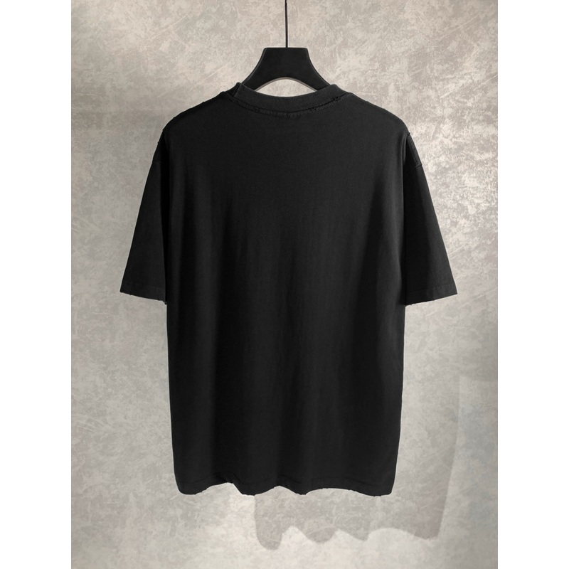 BALENCIAGA Double-B Wheat Crest Embroidered T-Shirt Premium Cotton Oversized Unisex – Size XSL