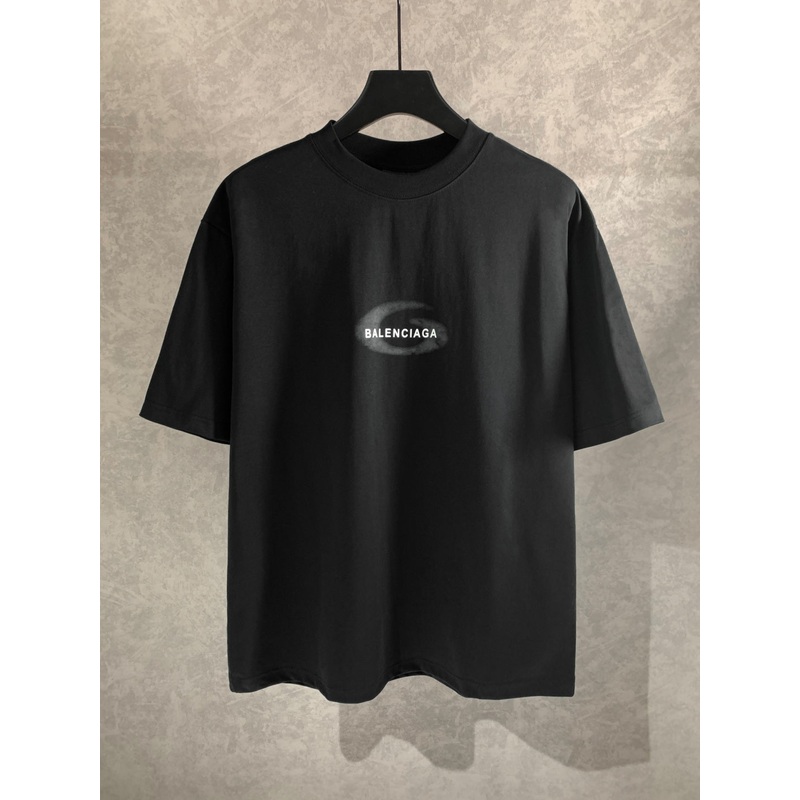 BALENCIAGA Gradient Logo Print T-Shirt Premium Cotton Oversized Unisex – Size XSL