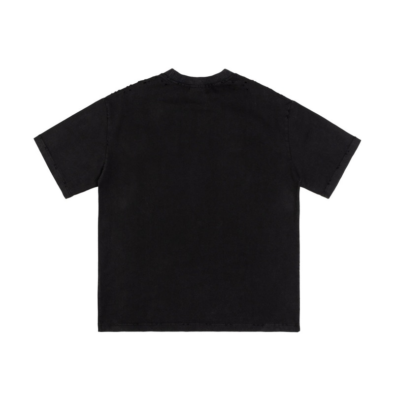 BALENCIAGA Melted Logo Distressed Oversized T-Shirt Unisex XSL