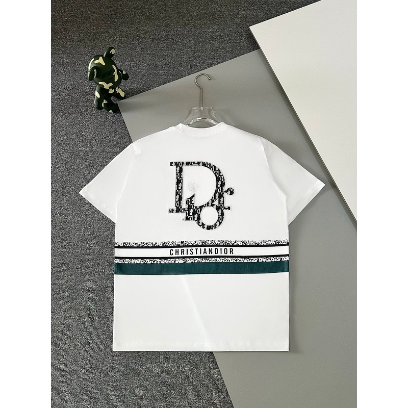 DIOR 25SS Premium Replica T-Shirt | Appliqu & Embossed Logo Design | Heavyweight Cotton | Black & White | Sizes SXL