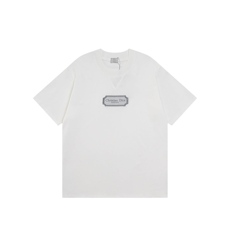 DIOR Couture Blade Embroidery T-Shirt | Premium 280g Cotton | Sizes XSL | Black, White, Blue