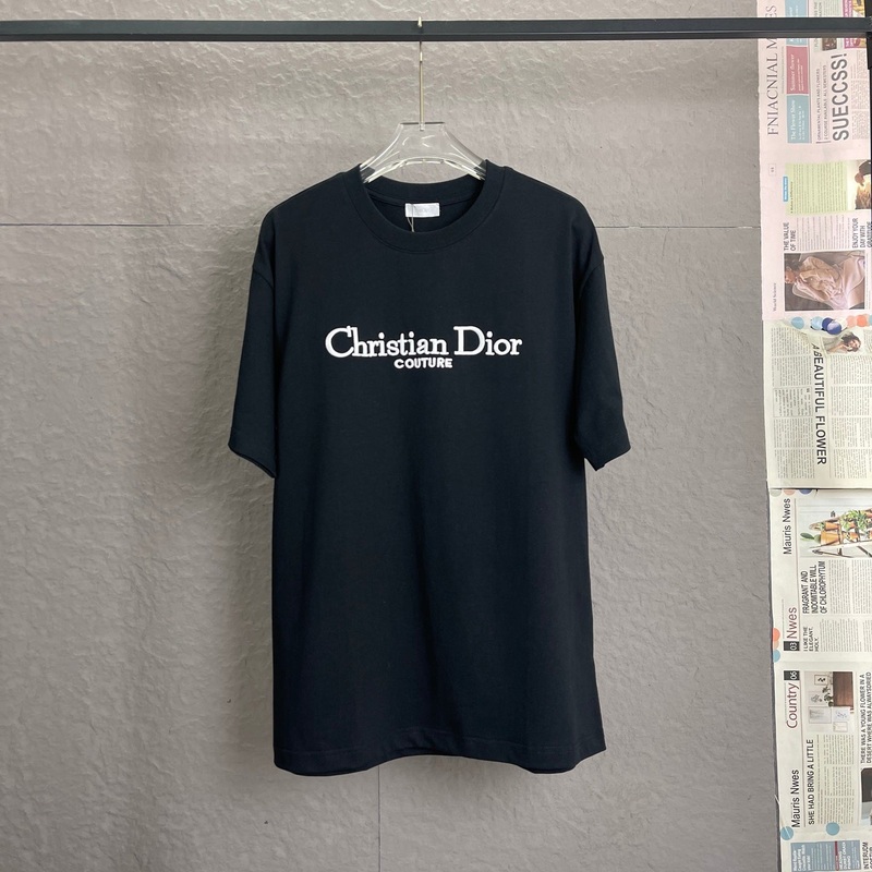Dior Premium Embroidered T-Shirt | 300g Heavyweight Cotton | SXL