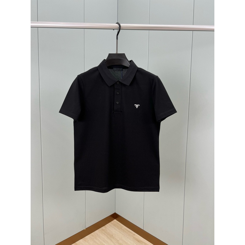 PRADA Embossed Letter Logo Polo Shirt | SS Classic Collection | Sizes SXXL