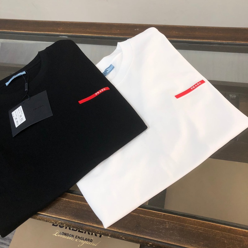 PRADA Red Label Logo Cotton T-Shirt | Spring/Summer New Arrival | Sizes SXXL