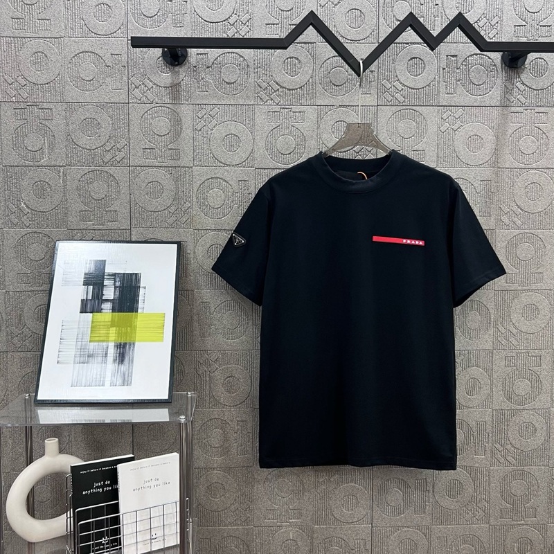 PRADA Retro-Inspired Triangle Logo T-Shirt | Sizes SXL