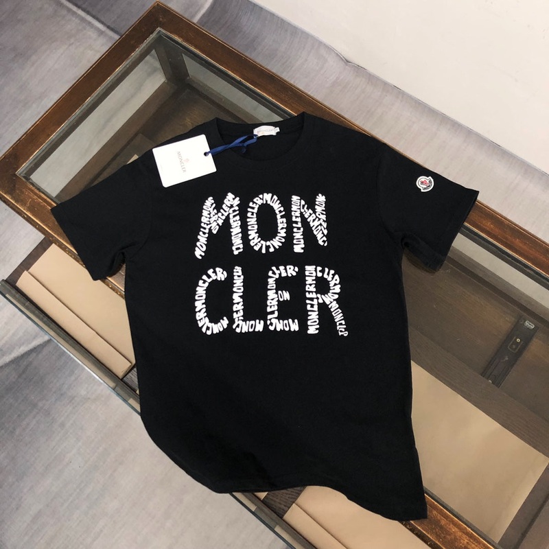 MONCLER Premium Cotton Logo Print T-Shirt  260g Custom Cotton  Sizes SXL