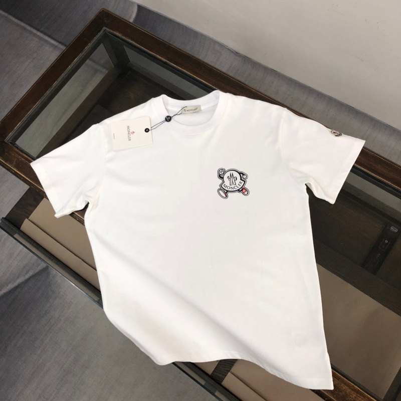 MONCLER Spring/Summer New Logo T-Shirt  100% Cotton  Unisex Oversized Fit  Sizes SXL