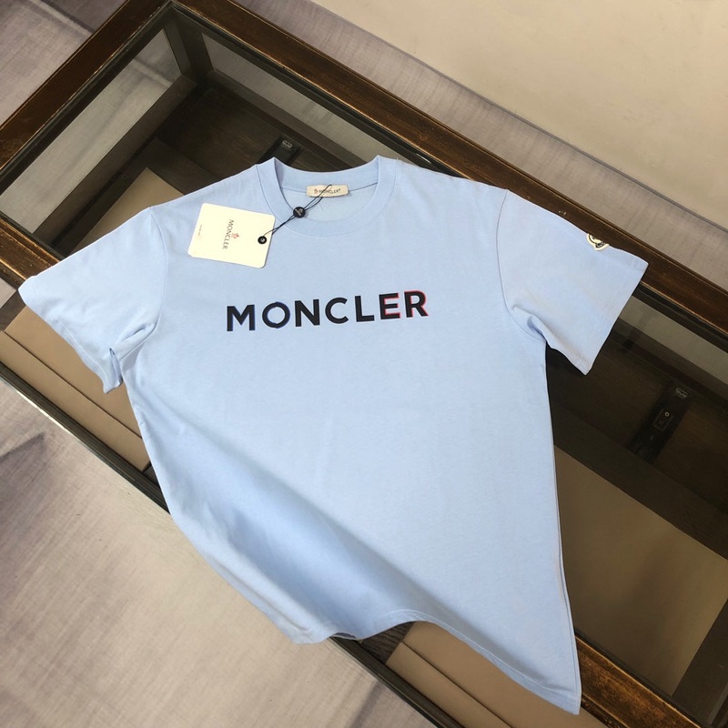 Moncler New Mens Round Neck Short Sleeve Couple T-Shirt SXL