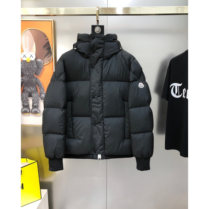 MONCLER Mens Hooded Down Jacket | Fall/Winter 2024 Collection | Size 15 (M3XL) | Black