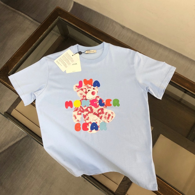Moncler New Couples Colorful Bear Print T-Shirt SXL
