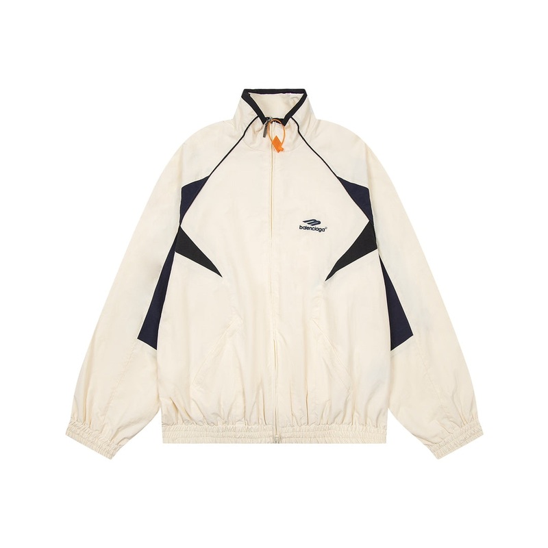 Balenciaga 23FW 3B Logo Runway Windbreaker Tracksuit | Unisex Oversized Jacket & Pants Set