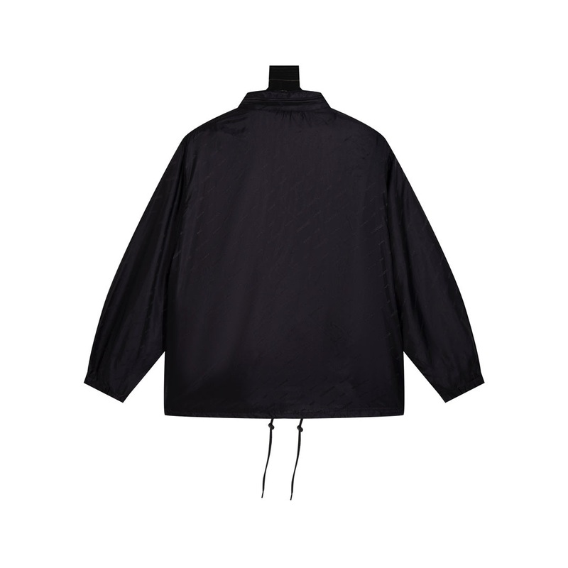 Balenciaga 24SS Monogram Jacquard Windbreaker Jacket | Unisex Oversized Fit