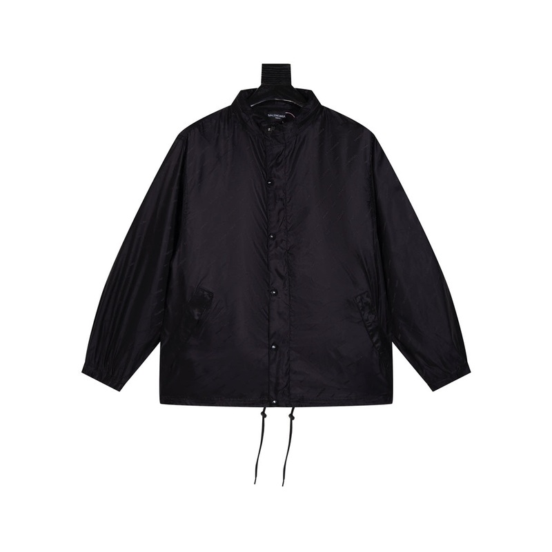 Balenciaga 24SS Monogram Jacquard Windbreaker Jacket | Unisex Oversized Fit