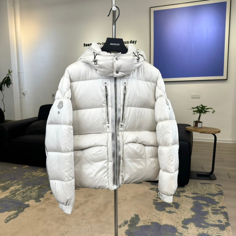 Moncler  ALXX1017 Limited Edition Down Jacket | Song Qian Style #098 | Silver Grey | 90% White Goose Down | Size 15