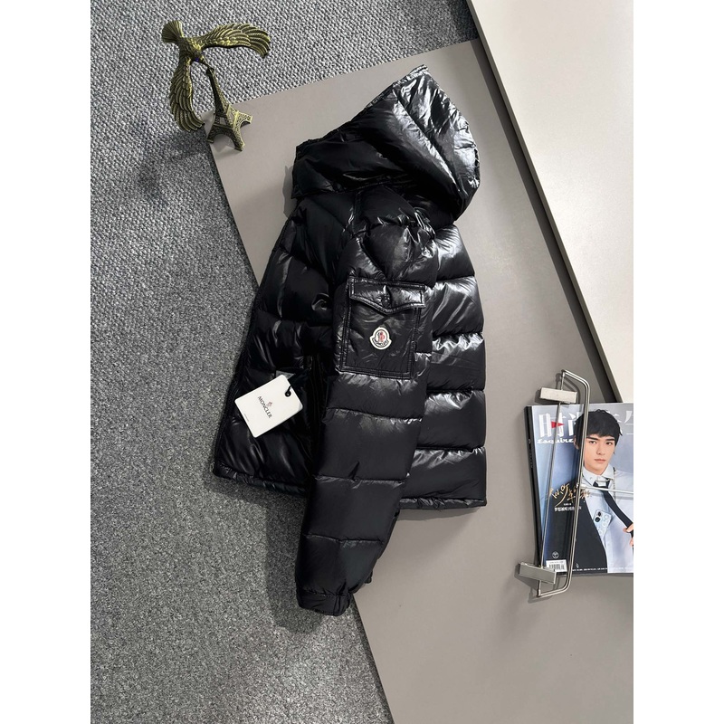 MONCLER Maya Down Jacket | Mens Short Puffer | Premium Goose Down | Size 16 | Black