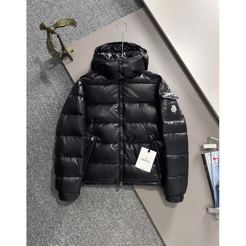 MONCLER Maya Down Jacket | Mens Short Puffer | Premium Goose Down | Size 16 | Black