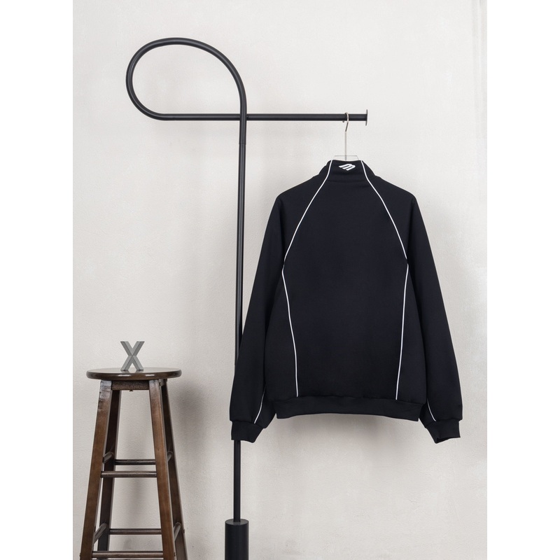 Balenciaga 3B Embroidered High-Collar Cotton Jacket Unisex