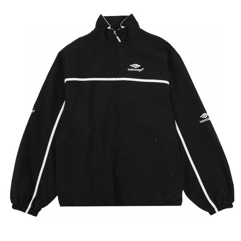 Balenciaga Color-Block Logo Print Jacket  Unisex