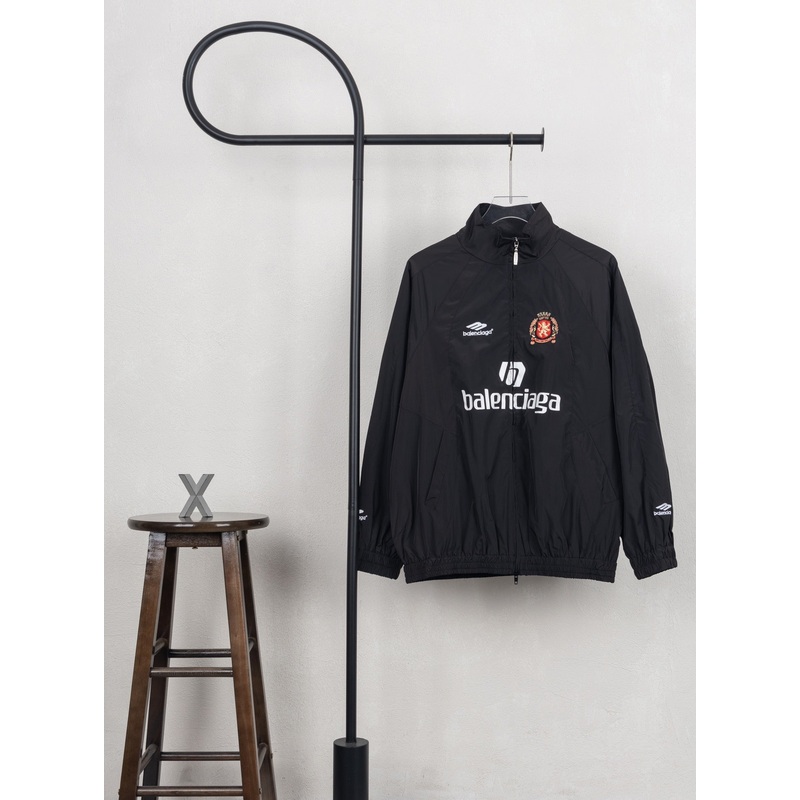 Balenciaga x Manchester United 10 Football Jacket  Black & White