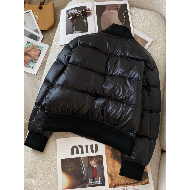 Moncler 2023 New Baseball Jacket Down Coat | Pink/Black | Size 03