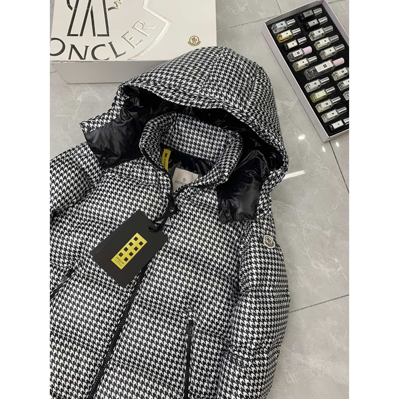 Moncler x Fragment Hiroshi Fujiwara SOCOTRINE Houndstooth Down Jacket | FW Collection | Sizes 15