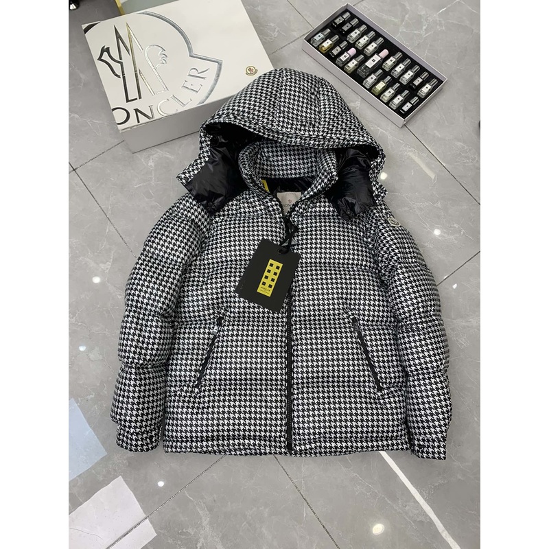 Moncler x Fragment Hiroshi Fujiwara SOCOTRINE Houndstooth Down Jacket | FW Collection | Sizes 15