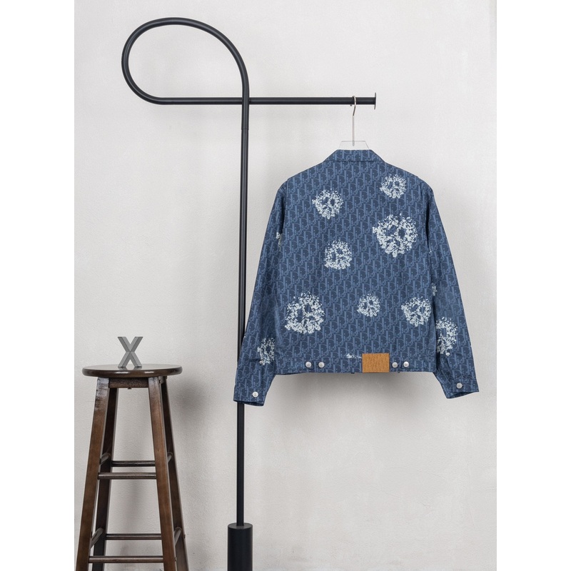 DIOR Collaborative Oblique Monogram Denim Jacket Size S-XL
