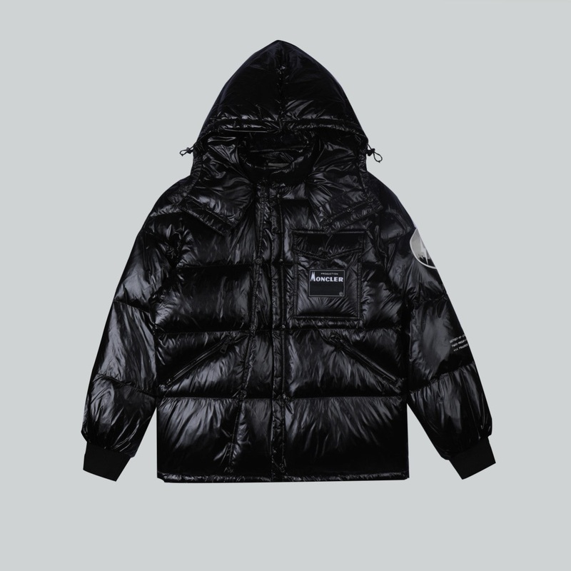 Moncler Down Jacket G112 | Detachable Hood | Glossy Nylon Finish | Sizes 25
