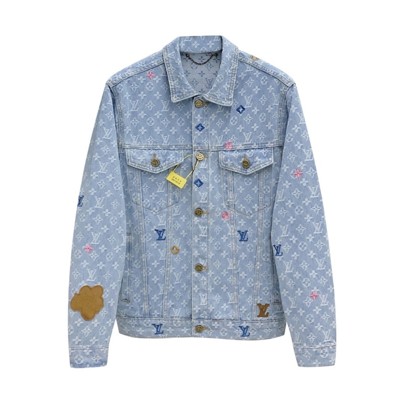Louis Vuitton x Tyler SS24 Monogram Jacquard Denim Jacket | Limited Edition