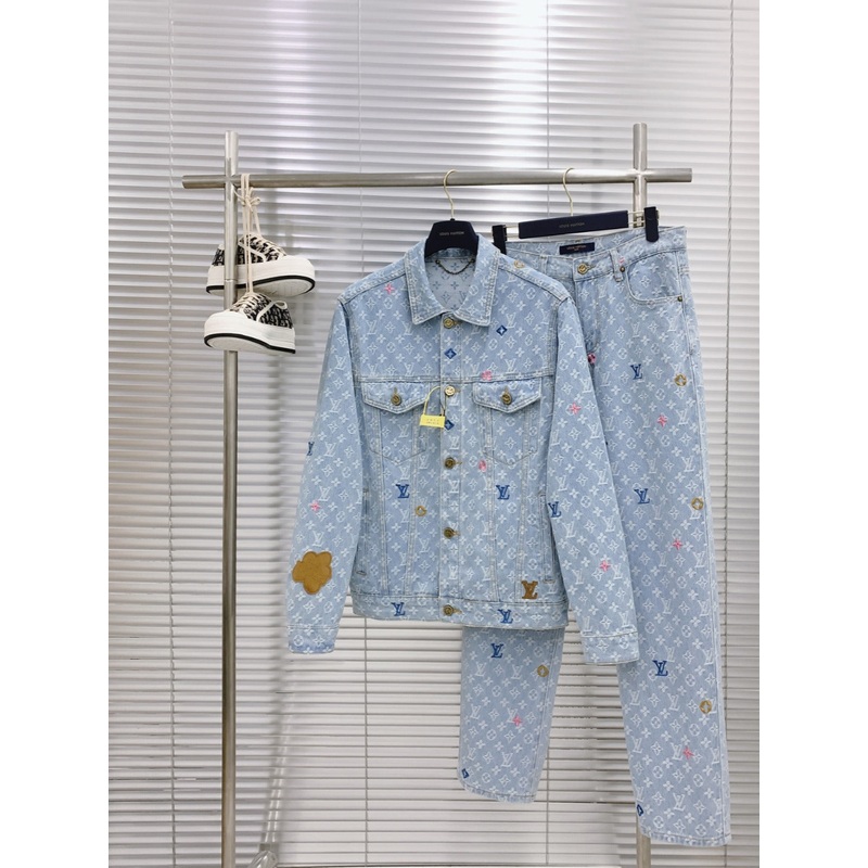 Louis Vuitton x Tyler SS24 Monogram Jacquard Denim Jacket | Limited Edition