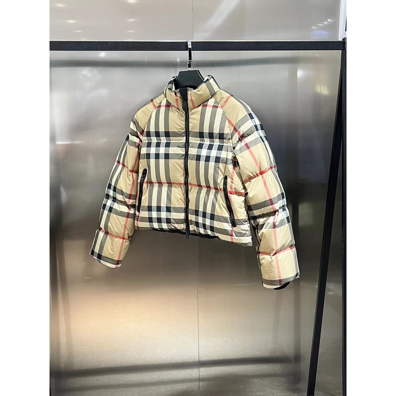 Burberry BBR 2024 Autumn/Winter Plaid Down Jacket Womens SML