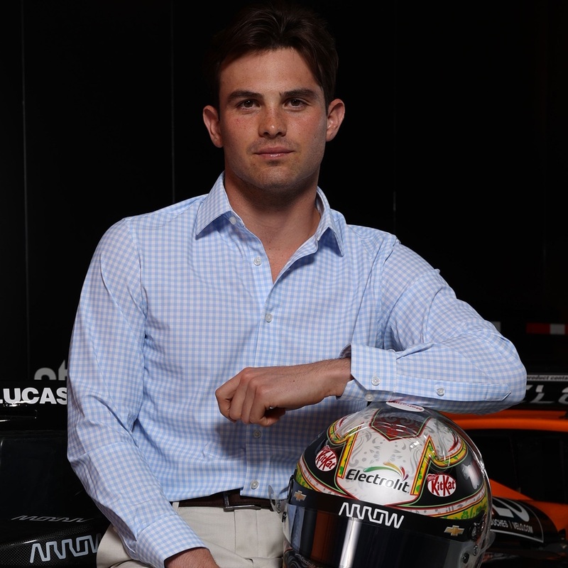 Apex Performance Dress Shirt Light Blue Gingham