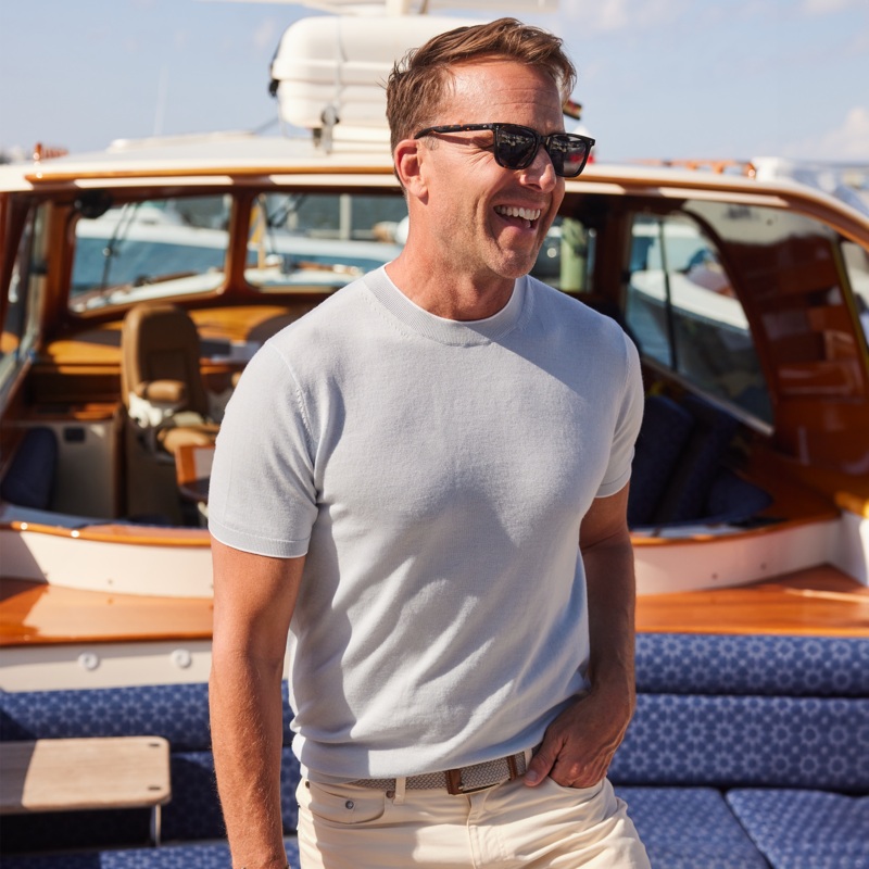 Amalfi Luxe Tee Aqua