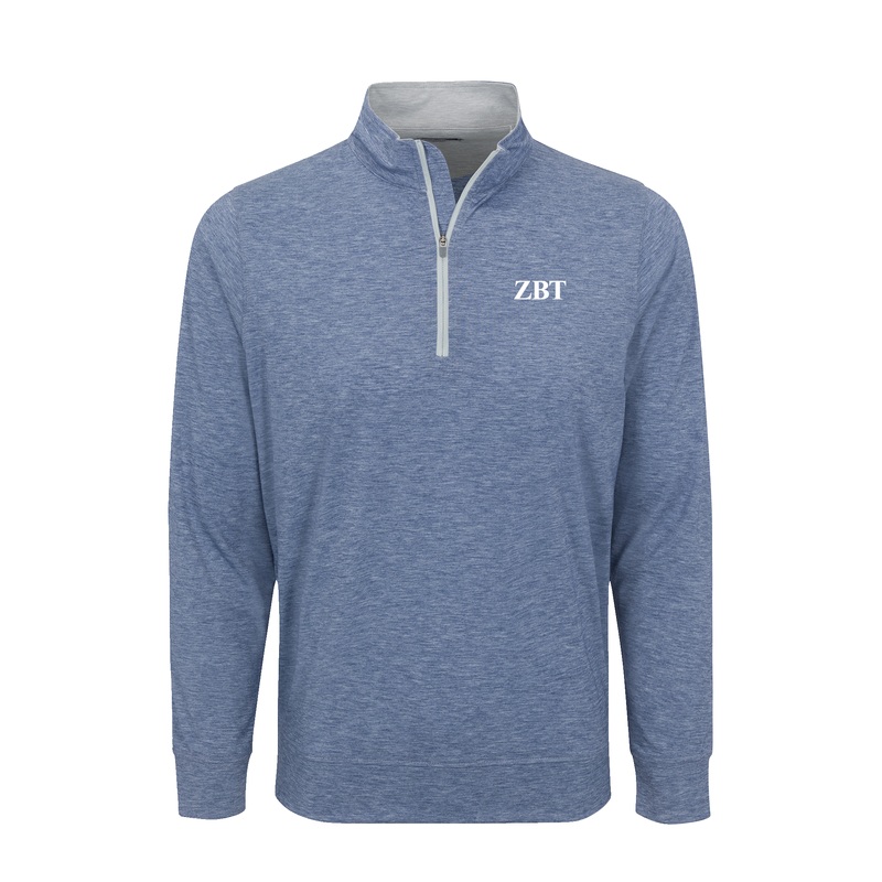 Zeta Beta Tau DriRelease Performance Pullover Dark Steel Blue